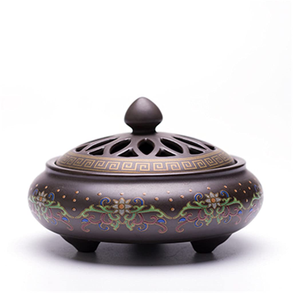 Amazon.co.jp: 七宝焼きセラミック香炉塗装コイル香炉サンダルウッド